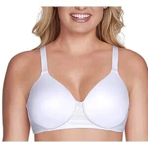 Vanity Fair Women's Beauty Back Bra‎ 42DD White 71380 Smooth Back NEW